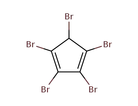 Molecular Structure of 874-15-7 (1,3-Cyclopentadiene, 1,2,3,4,5-pentabromo-)