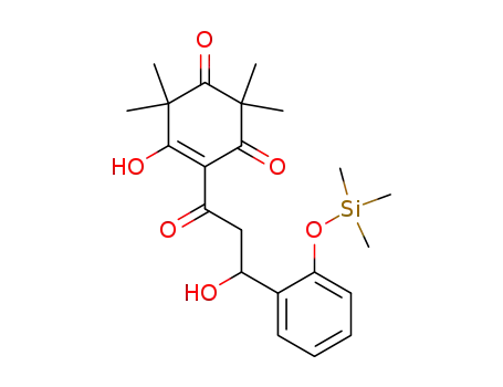 5-Hydroxy-4-[3-hydroxy-3-(2-trimethylsilanyloxy-phenyl)-propionyl]-2,2,6,6-tetramethyl-cyclohex-4-ene-1,3-dione