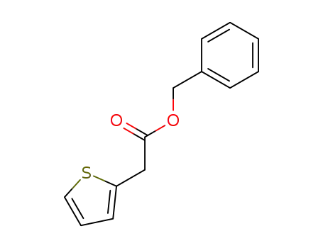 Molecular Structure of 58416-23-2 (2-Thiopheneacetic acid, phenylmethyl ester)