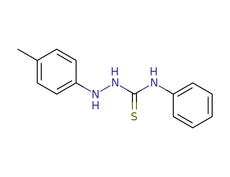 Molecular Structure of 56864-62-1 (Hydrazinecarbothioamide, 2-(4-methylphenyl)-N-phenyl-)