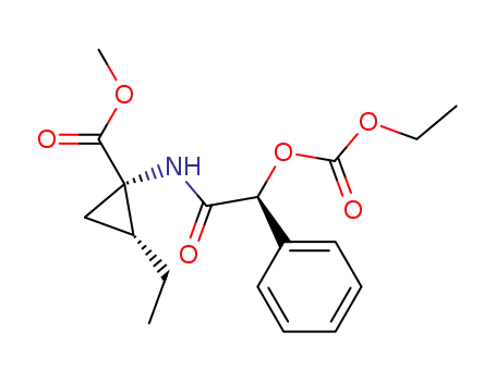(1S,2R)-1-((S)-2-Ethoxycarbonyloxy-2-phenyl-acetylamino)-2-ethyl-cyclopropanecarboxylic acid methyl ester