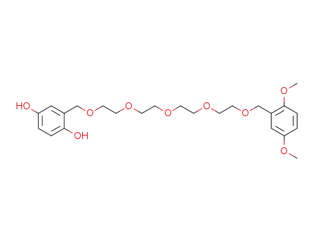Molecular Structure of 139520-93-7 (1,4-Benzenediol,
2-[15-(2,5-dimethoxyphenyl)-2,5,8,11,14-pentaoxapentadec-1-yl]-)