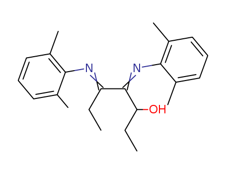 Molecular Structure of 130762-78-6 (3-Heptanol, 4,5-bis[(2,6-dimethylphenyl)imino]-)
