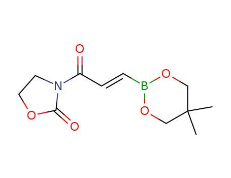 2-Oxazolidinone, 3-[3-(5,5-dimethyl-1,3,2-dioxaborinan-2-yl)-1-oxo-2-propenyl]-, (E)- CAS No  143823-35-2