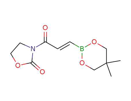 2-Oxazolidinone, 3-[3-(5,5-dimethyl-1,3,2-dioxaborinan-2-yl)-1-oxo-2-propenyl]-, (E)- CAS No  143823-35-2