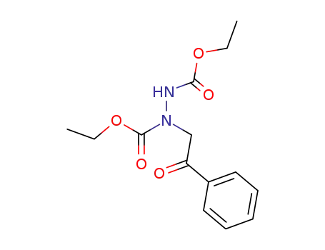 Molecular Structure of 69857-72-3 (1,2-Hydrazinedicarboxylic acid, 1-(2-oxo-2-phenylethyl)-, diethyl ester)