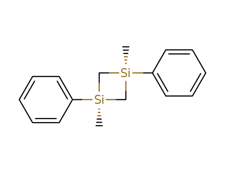 Molecular Structure of 74045-34-4 (cis-1,3-dimethyl-1,3-diphenyl-1,3-disilacyclobutane)