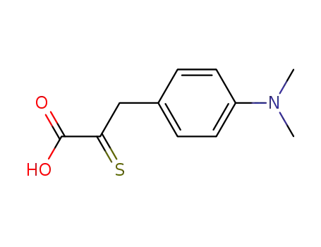 Molecular Structure of 857205-41-5 (3-(4-dimethylamino-phenyl)-2-thioxo-propionic acid)