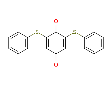 Molecular Structure of 121194-11-4 (2,6-bis(phenylthio)-1,4-benzoquinone)