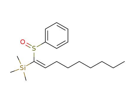 Molecular Structure of 88695-35-6 (Silane, trimethyl[1-(phenylsulfinyl)-1-nonenyl]-, (Z)-)