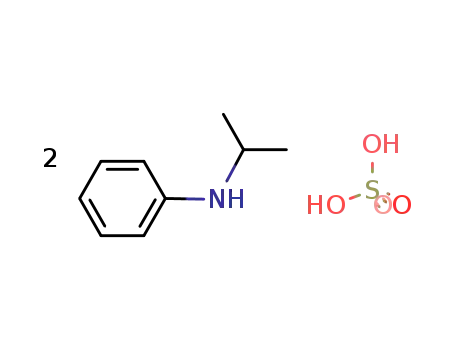 Molecular Structure of 95411-68-0 (Benzenamine, N-(1-methylethyl)-, sulfate (2:1))