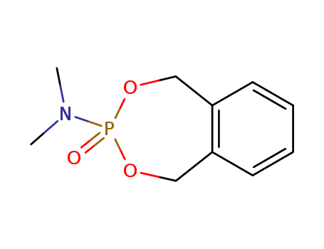 Molecular Structure of 100651-97-6 (2,4,3-Benzodioxaphosphepin-3-amine, 1,5-dihydro-N,N-dimethyl-,
3-oxide)