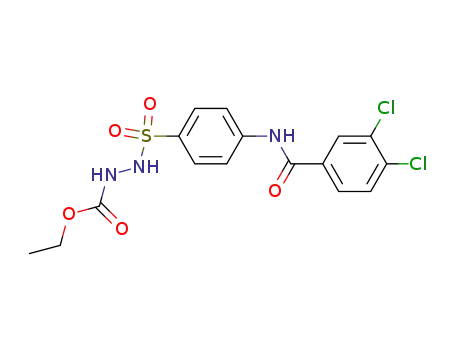 Hydrazinecarboxylic acid,
2-[[4-[(3,4-dichlorobenzoyl)amino]phenyl]sulfonyl]-, ethyl ester