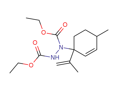 1,2-Hydrazinedicarboxylic acid,
1-[4-methyl-1-(1-methylethenyl)-2-cyclohexen-1-yl]-, diethyl ester