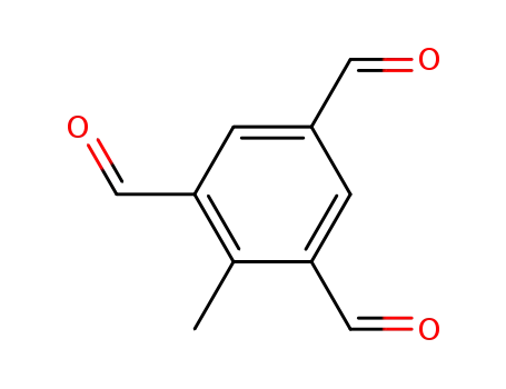 Molecular Structure of 110452-35-2 (1,3,5-Benzenetricarboxaldehyde, 2-methyl-)
