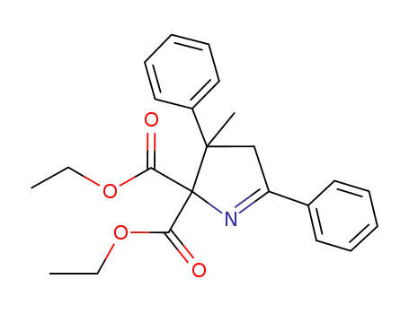 2H-Pyrrole-2,2-dicarboxylic acid, 3,4-dihydro-3-methyl-3,5-diphenyl-,
diethyl ester