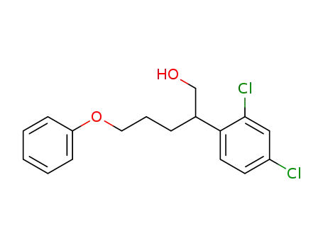 Molecular Structure of 64009-60-5 (Benzeneethanol, 2,4-dichloro-b-(3-phenoxypropyl)-)