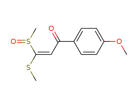 2-Propen-1-one, 1-(4-methoxyphenyl)-3-(methylsulfinyl)-3-(methylthio)-, (Z)-