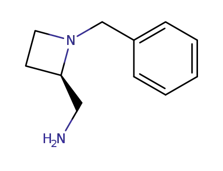 Molecular Structure of 209607-02-3 ((R)-C-(1-Benzyl-azetidin-2-yl)-methylamine)
