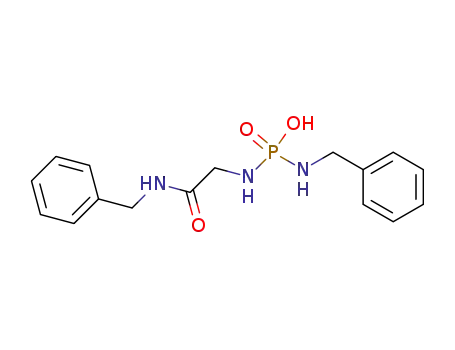 Molecular Structure of 195299-28-6 (Phosphorodiamidic acid,
N-[2-oxo-2-[(phenylmethyl)amino]ethyl]-N'-(phenylmethyl)-)