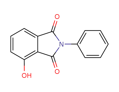 Molecular Structure of 57192-79-7 (1H-Isoindole-1,3(2H)-dione, 4-hydroxy-2-phenyl-)