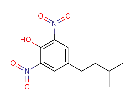 Molecular Structure of 4097-51-2 (Phenol, 4-(3-methylbutyl)-2,6-dinitro-)