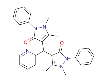 1,5,1',5'-tetramethyl-2,2'-diphenyl-1,2,1',2'-tetrahydro-4,4'-[2]pyridylmethanediyl-bis-pyrazol-3-one