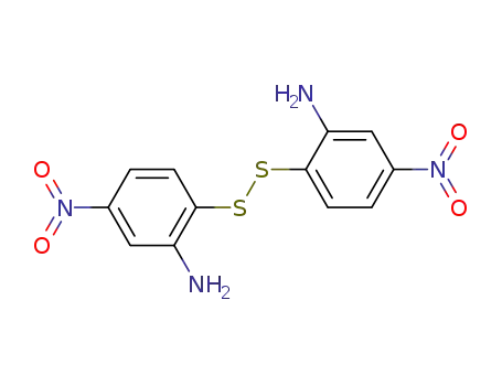 Molecular Structure of 51657-41-1 (Benzenamine, 2,2'-dithiobis[5-nitro-)
