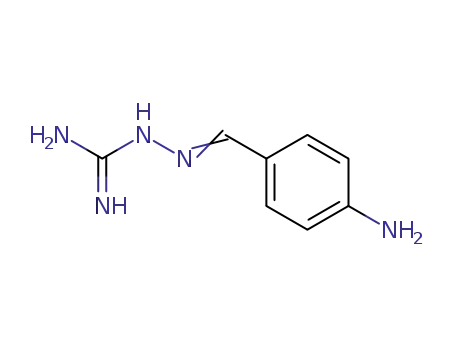 Molecular Structure of 89481-41-4 (Hydrazinecarboximidamide, 2-[(4-aminophenyl)methylene]-)