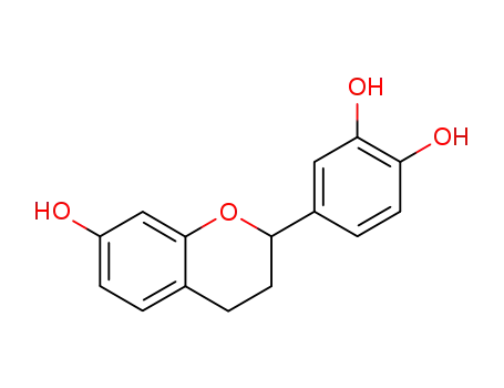 Molecular Structure of 493-98-1 (1,2-Benzenediol, 4-(3,4-dihydro-7-hydroxy-2H-1-benzopyran-2-yl)-)