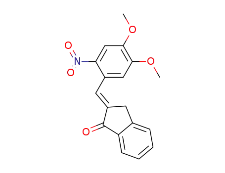 2-[4,5-dimethoxy-2-nitro-benzylidene-(<i>seqtrans</i>)]-indan-1-one