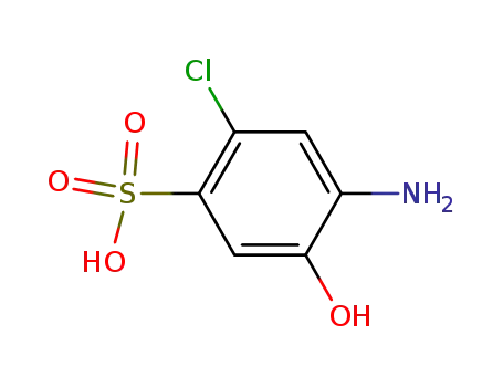Molecular Structure of 88787-40-0 (Benzenesulfonic acid, 4-amino-2-chloro-5-hydroxy-)