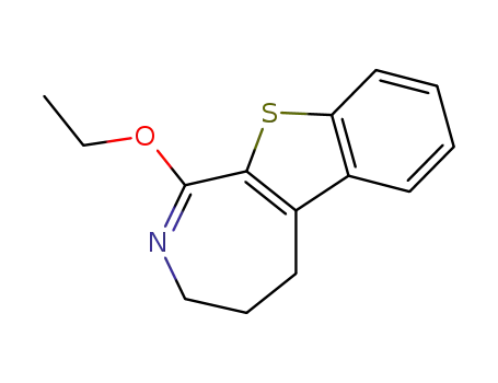 Molecular Structure of 50491-70-8 (1-ethoxy-4,5-dihydro-3<i>H</i>-benzo[4,5]thieno[2,3-<i>c</i>]azepine)