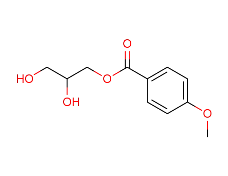 Molecular Structure of 27913-73-1 (Benzoic acid, 4-methoxy-, 2,3-dihydroxypropyl ester)