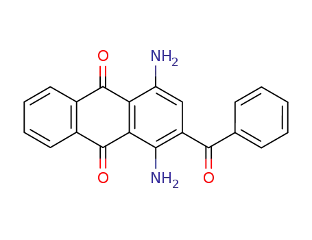 Molecular Structure of 5166-47-2 (9,10-Anthracenedione,1,4-diamino-2-benzoyl-)