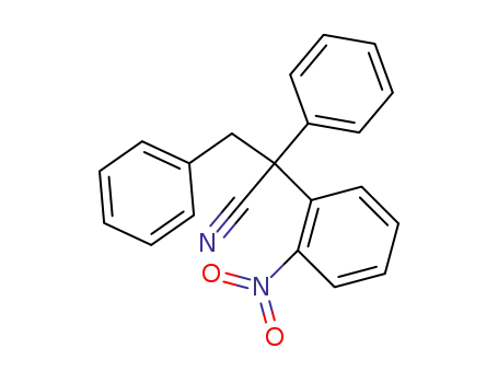 Molecular Structure of 55233-07-3 (Benzenepropanenitrile, a-(2-nitrophenyl)-a-phenyl-)