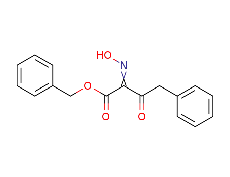 Molecular Structure of 62282-33-1 (Benzenebutanoic acid, a-(hydroxyimino)-b-oxo-, phenylmethyl ester)