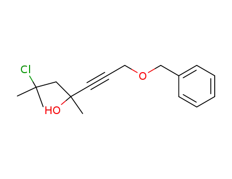 Molecular Structure of 65844-81-7 (2-Heptyn-4-ol, 6-chloro-4,6-dimethyl-1-(phenylmethoxy)-)