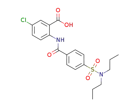 Benzoic acid, 5-chloro-2-[[4-[(dipropylamino)sulfonyl]benzoyl]amino]-
