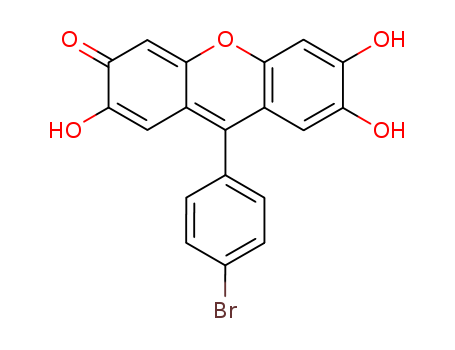 3H-Xanthen-3-one, 9-(4-bromophenyl)-2,6,7-trihydroxy-