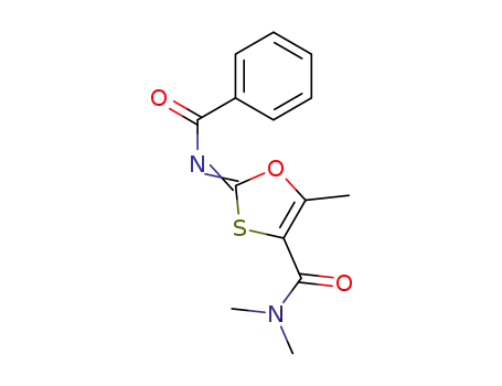 2-[(E)-Benzoylimino]-5-methyl-[1,3]oxathiole-4-carboxylic acid dimethylamide