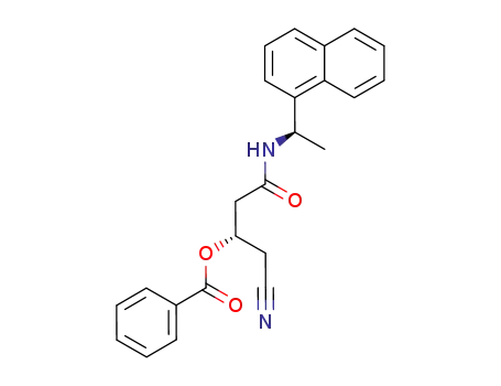 Benzoic acid (S)-2-cyano-1-[((R)-1-naphthalen-1-yl-ethylcarbamoyl)-methyl]-ethyl ester