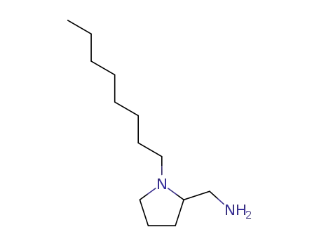 Molecular Structure of 139095-97-9 (C-(1-Octyl-pyrrolidin-2-yl)-methylamine)