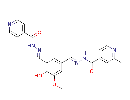 4-hydroxy-5-methoxy-isophthalaldehyde-bis-(2-methyl-isonicotinoylhydrazone)