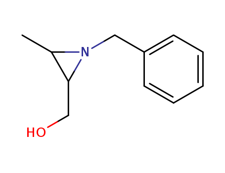 Molecular Structure of 99858-54-5 (2-Aziridinemethanol, 3-methyl-1-(phenylmethyl)-)