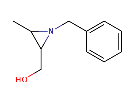 Molecular Structure of 99858-54-5 (2-Aziridinemethanol, 3-methyl-1-(phenylmethyl)-)