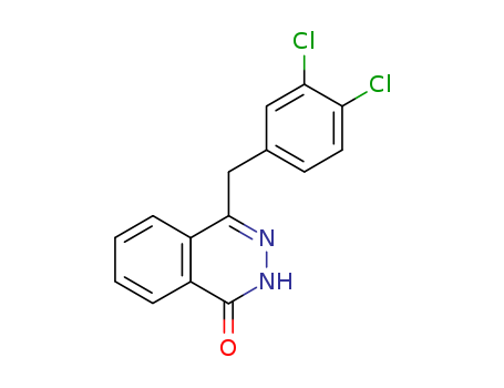 Molecular Structure of 114897-94-8 (1(2H)-Phthalazinone, 4-[(3,4-dichlorophenyl)methyl]-)