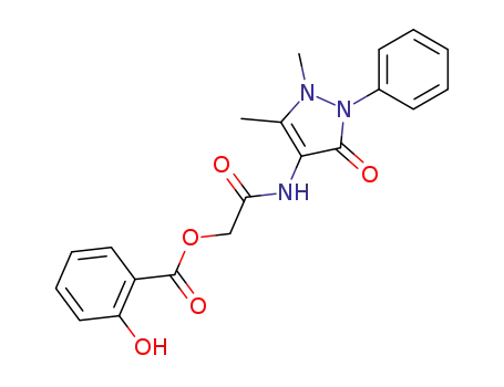 2-hydroxy-benzoic acid (1,5-dimethyl-3-oxo-2-phenyl-2,3-dihydro-1<i>H</i>-pyrazol-4-ylcarbamoyl)-methyl ester