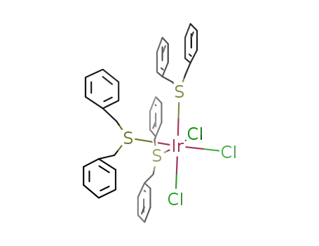 cis-trichloro tridibenzyl sulfide iridium(III)