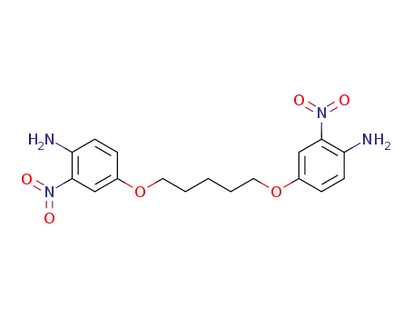 Molecular Structure of 111992-36-0 (Benzenamine, 4,4'-[1,5-pentanediylbis(oxy)]bis[2-nitro-)